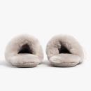Ladies Poppy Open Toe Sheepskin Slider Dove Extra Image 6 Preview